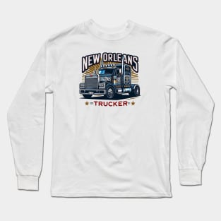 New Orleans Trucker Long Sleeve T-Shirt